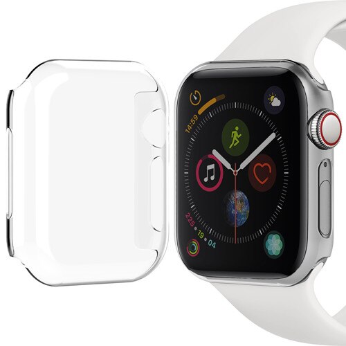 Watch Case for Apple Watch band apple watch 5 4 3 cover 44mm 40mm Colorful cover PC Frame iwatch apple watch series 5 4 3 44 mm: Transparent white / 42mm
