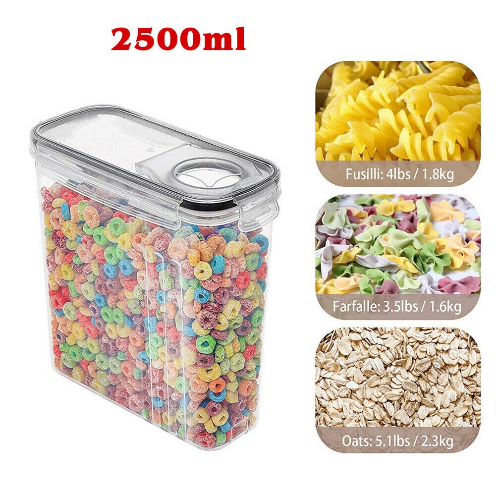2pcs 2.5L Cereal Dry Airtight Food Storage Contain... – Vicedeal