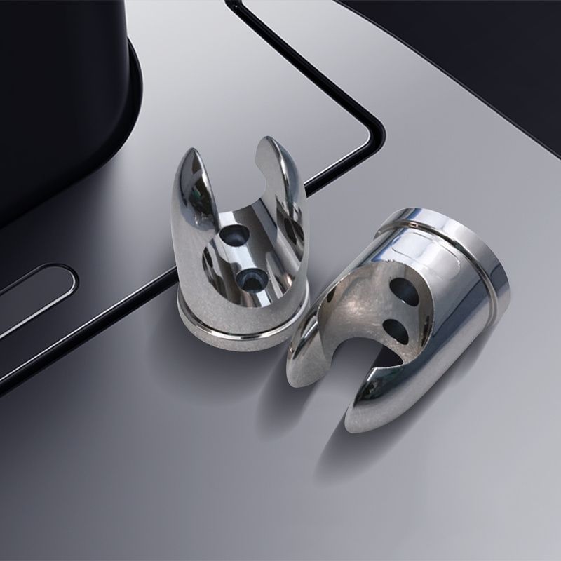 Chrome Bathroom Shower Base Holder Adjustable Hose Wall Mount Head Stand Bracket Shower Head Holder Shower Holder