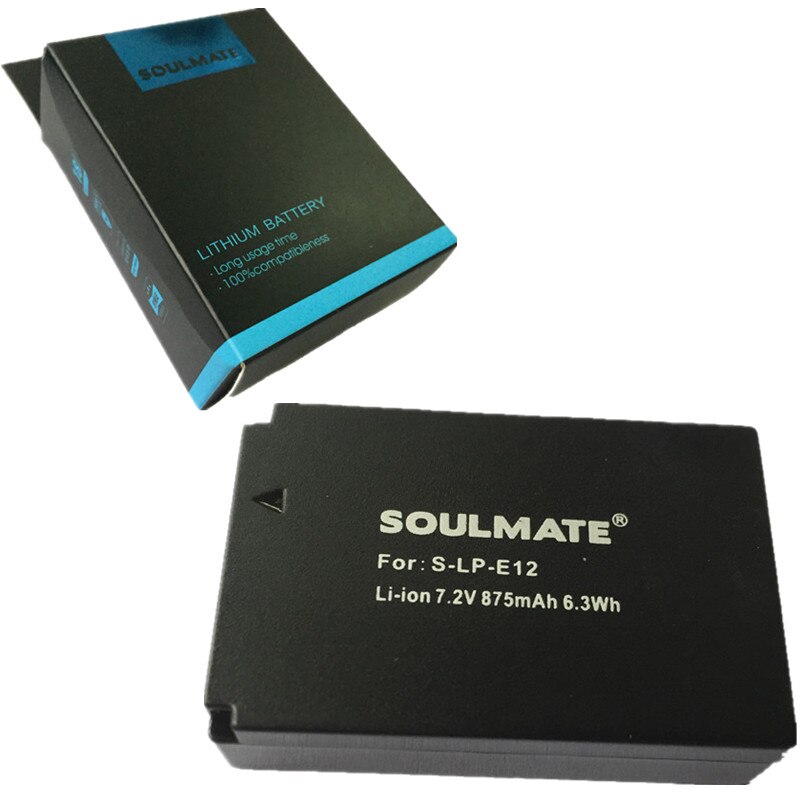 Soulmate LP-E12 Lithium Batterijen Pack LPE12 Digitale Camera Batterij Lp E12 Voor Canon Eos M M2 100D Kus X7 Rebel SL1 EOSM2 EOS10