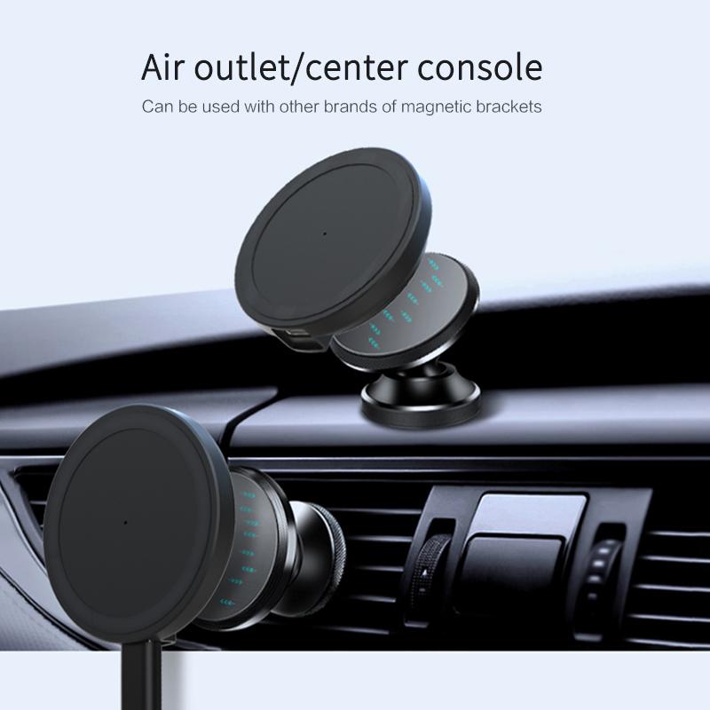 15W Draadloze Oplader Magnetische Auto Snel Opladen Draadloze Sterke Magnetische Aantrekkingskracht Laadstation Voor Iphone12 Handsfree