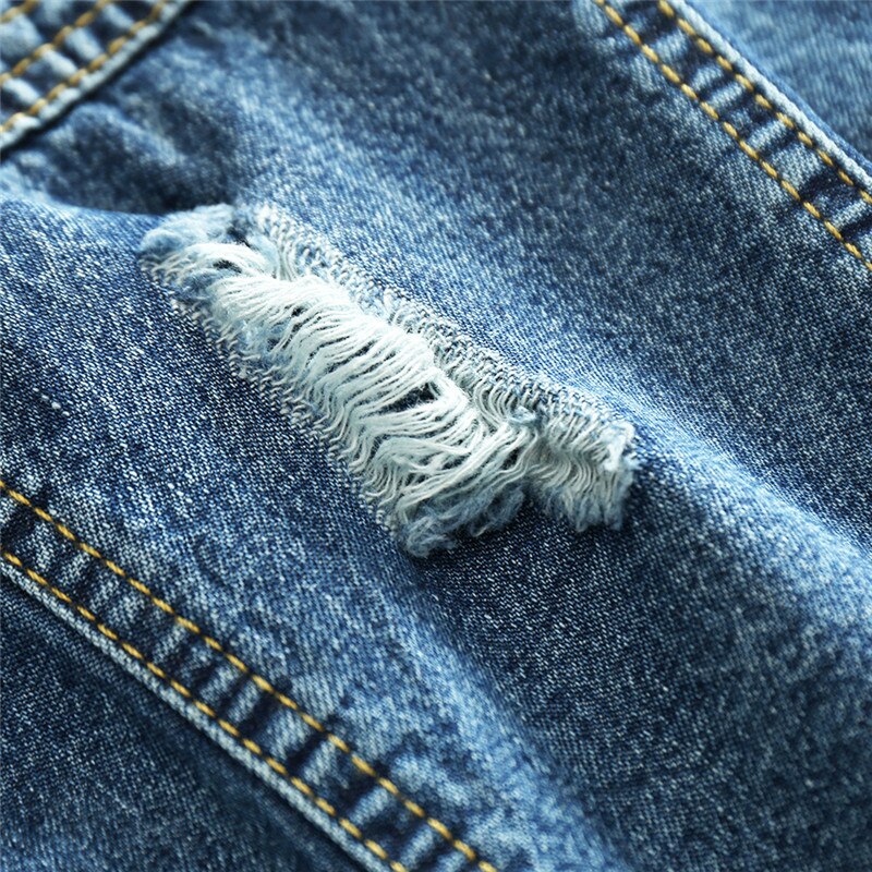 Chalecos vaqueros para bebés, chalecos vaqueros para niños y niñas, prendas de vestir exteriores para niños con agujero roto, ropa de estilo para niños, chaqueta de bebé, chaquetas para niños