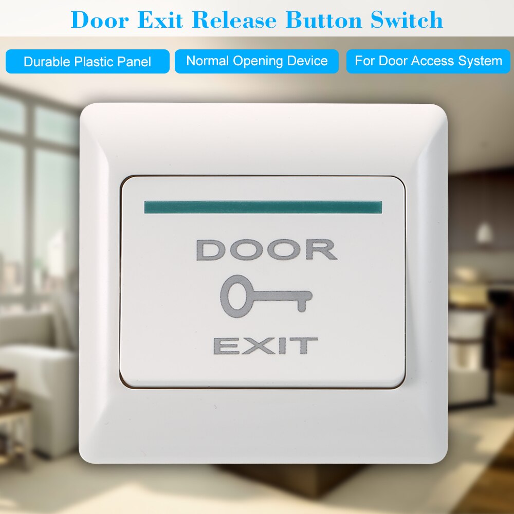 Door Exit Button Push Release Button Switch For Electric Magnetic Door Access System Nomal Open Signal