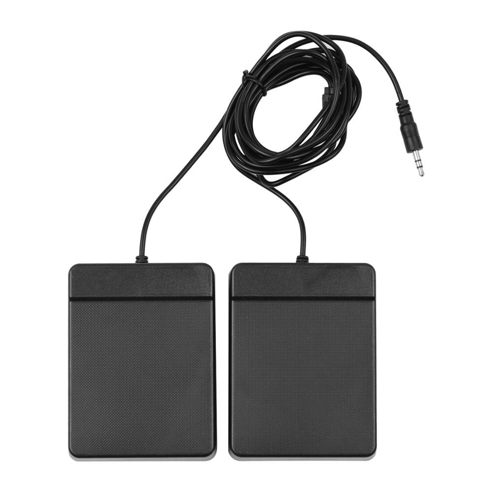 6.35mm Interface Compact Sustain Pedal Universal Single Pedal for Roll Up Electronic Piano Keyboard Elctronic Roll Up Drum: 3.5mm Dual Pedal