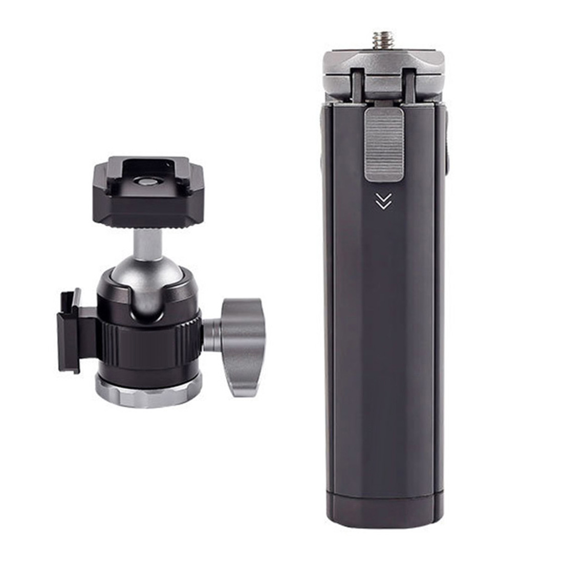 Mini trípode + cabezal de bola giratorio de 360 grados, soporte de vídeo con zapata Dual para cámara DSLR, micrófono, luz de relleno: MC22 with XTD20