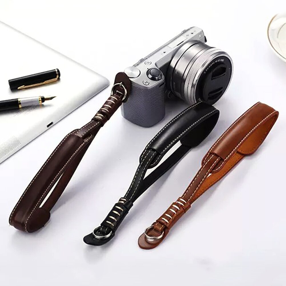 PU Leather Camera Strap Wrist Hand Strap Grip For Sony A6000 A7R A5100 NEX-5R Cameras Accessories #2