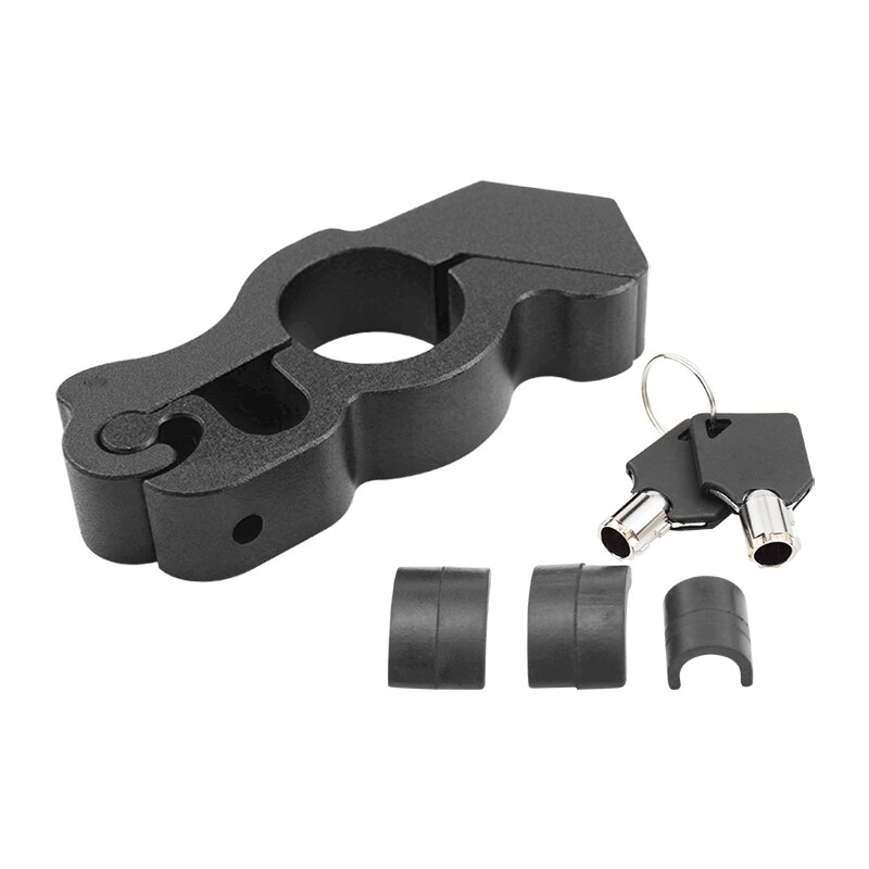Motor Slot Cnc Beveiliging Veiligheid Sloten Handrem Grips Hendel Disc Vergrendeling Fit Scooter Atv Anti-Diefstal Motorfiets Grip Lock: Black