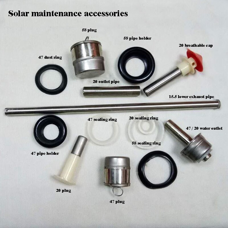 Solar Water Heater Water Tank Plugging Head Solar Accessories Stainless Steel Barrel Plug Plug Plug Bulkhead Breathable Cap