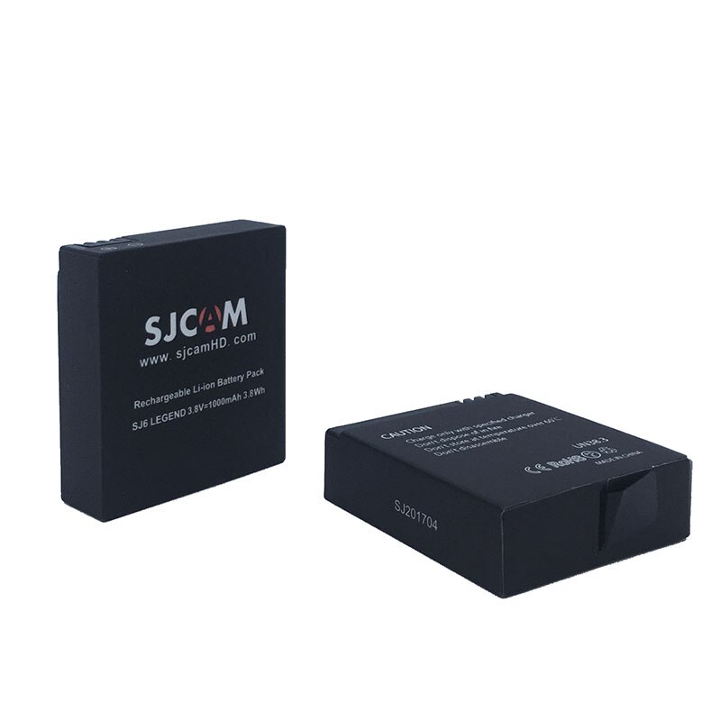 2 stks SJCAM SJ6 Legend Batterij 3.8 v 1000 mah 3.8Wh Oplaadbare Li-Ion Batterij Pack voor SJCAM SJ6 LEGEND Sport actie Camera DV