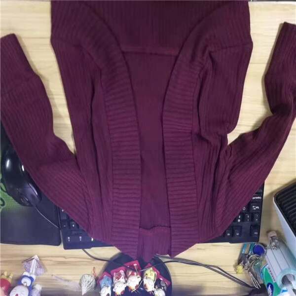 Peuter Kids Baby Meisje Gebreide Trui Vest Jas Lange Mouw Top Uitloper Meisjes Trui Top Kleding: Rood / size 100