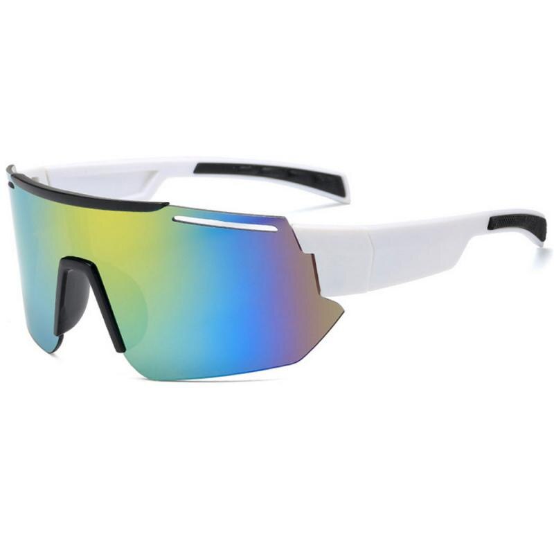 Oversized Glasses Face Shield Polarized Mirror Lens Mens Fishing Cycling Baseball Sport Wrap Sunglasses US sunglasses