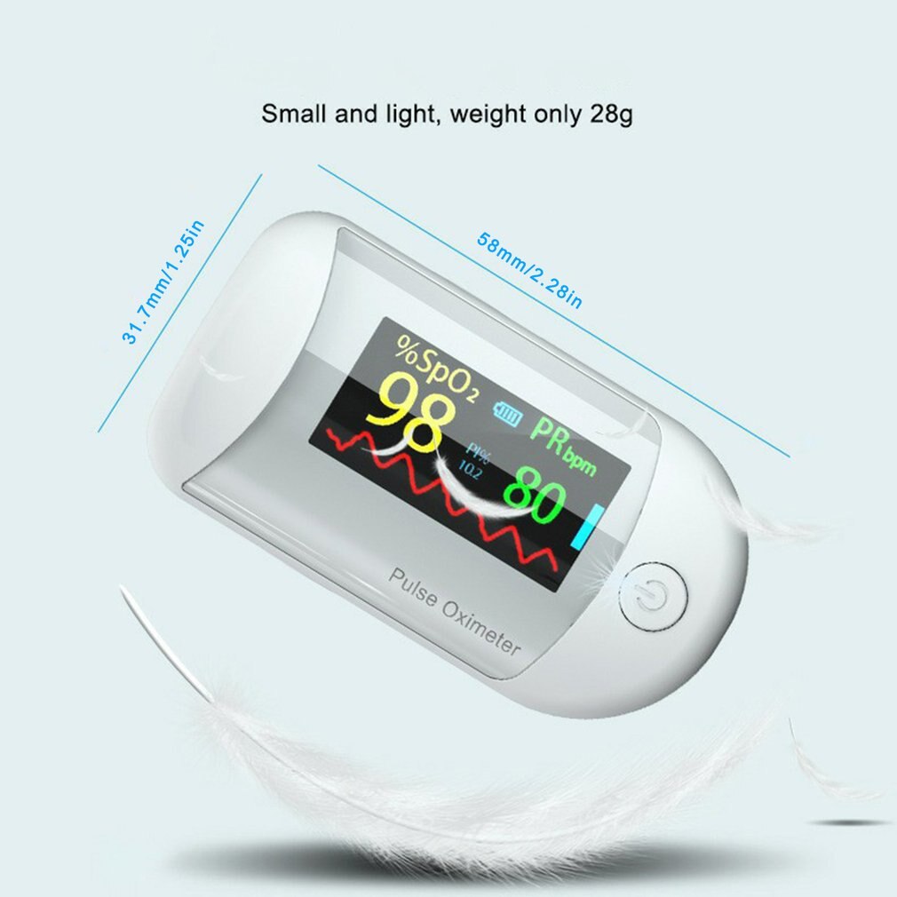 Digitale Vinger Oximeter Pulsoxymeter Kleurenscherm Vinger Clip SPO2 Pr Hartslagmeter Bloedzuurstofverzadiging Monitor