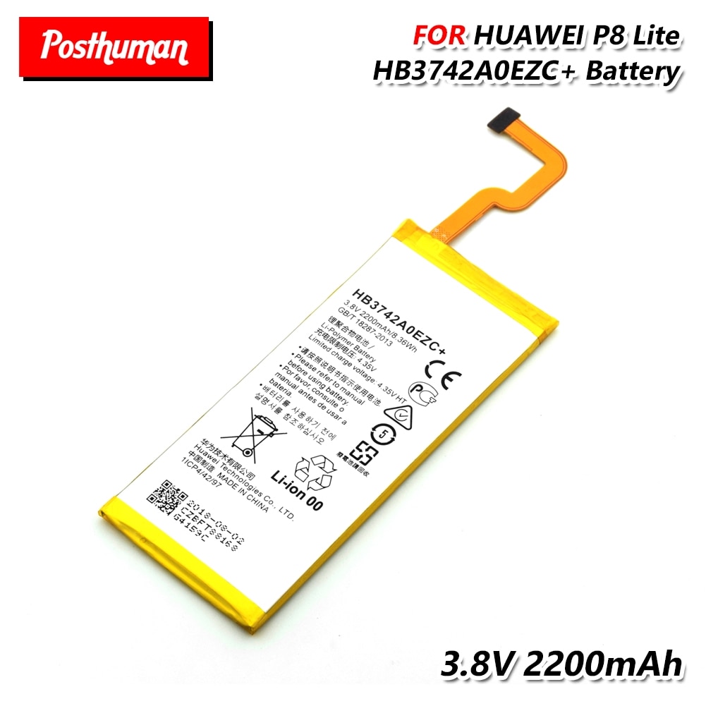 2200mah Replacement Phone Battery HB3742A0EZC+ For Huawei P8 Lite ALE-CL00 UL00 CL10 UL10 GR3 Enjoy 5S ALE-UL00 ALE-CL10