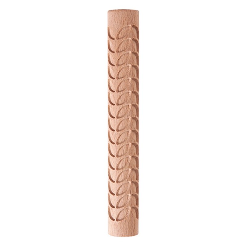 Weihnachten Holz Präge rollen Stift Fondant Teig Jahrgang aufbringen Gravierte Rolle Stock Backen Gebäck Werkzeug Backen Zubehör: 02