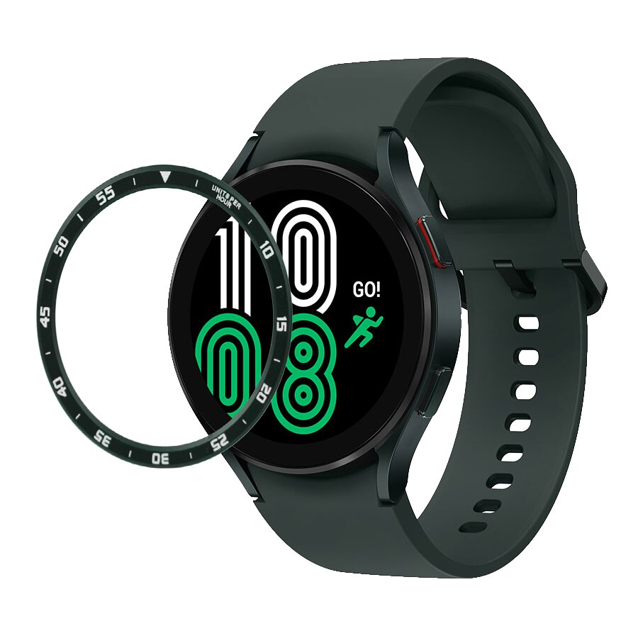 Galaxy watch4 time circle For Samsung watch 4 40mm 44mm speed lap Case Protection Metal Frame Protector Shell Bumper scale ring: Dark gree Time / Galaxy Watch4 44mm