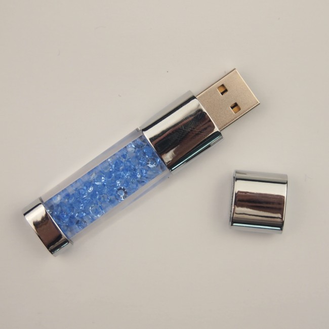 Color Crystal LED light Pen drive 128GB 4GB 8GB 16GB 32GB USB pendrive 64GB USB Flash Drive usb2.0 PenDrive wedding day: Yellow / 16 GB
