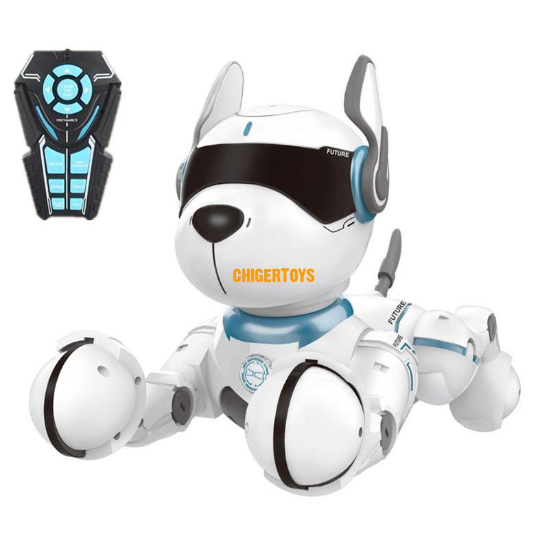 Voice Control Dog Talking Smart RC Robot Dog Early Education Toys Imitating Various Animal Sounds LED Lights Music robot Pet: Default Title