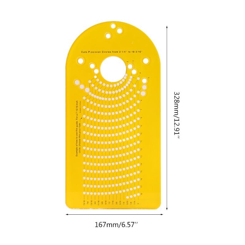 Router Circle Guide Circle Cutting Jig for Plunge Router 2-1/4 to 18-3/16 inch Diameter for making speaker cutouts