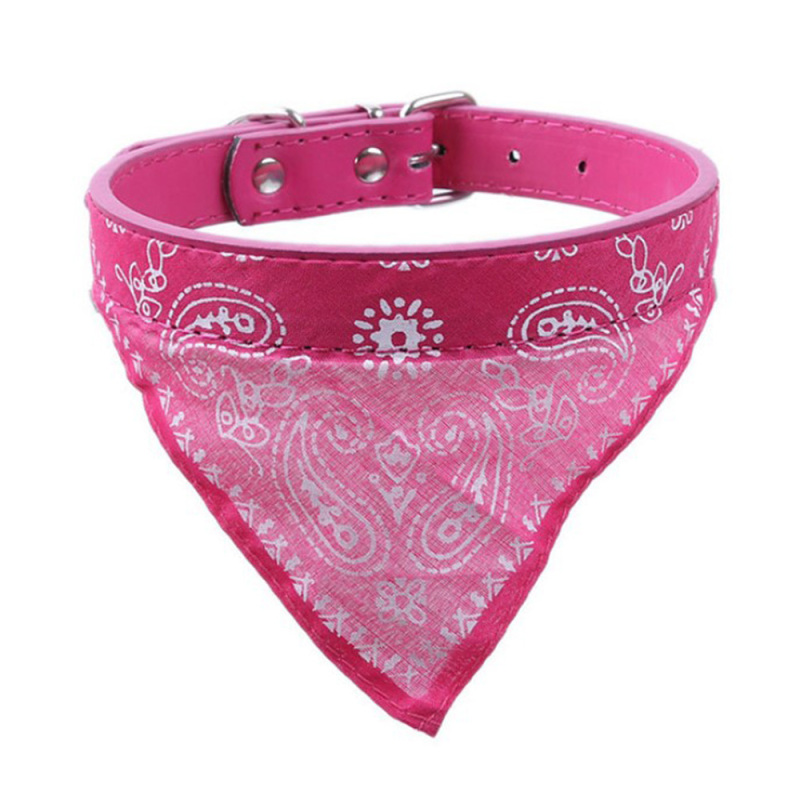 Bufanda ajustable de algodón PU para mascota, pañuelo para cachorro, gato, cuello, toalla para Saliva de perro, accesorios, 1 unidad: 6