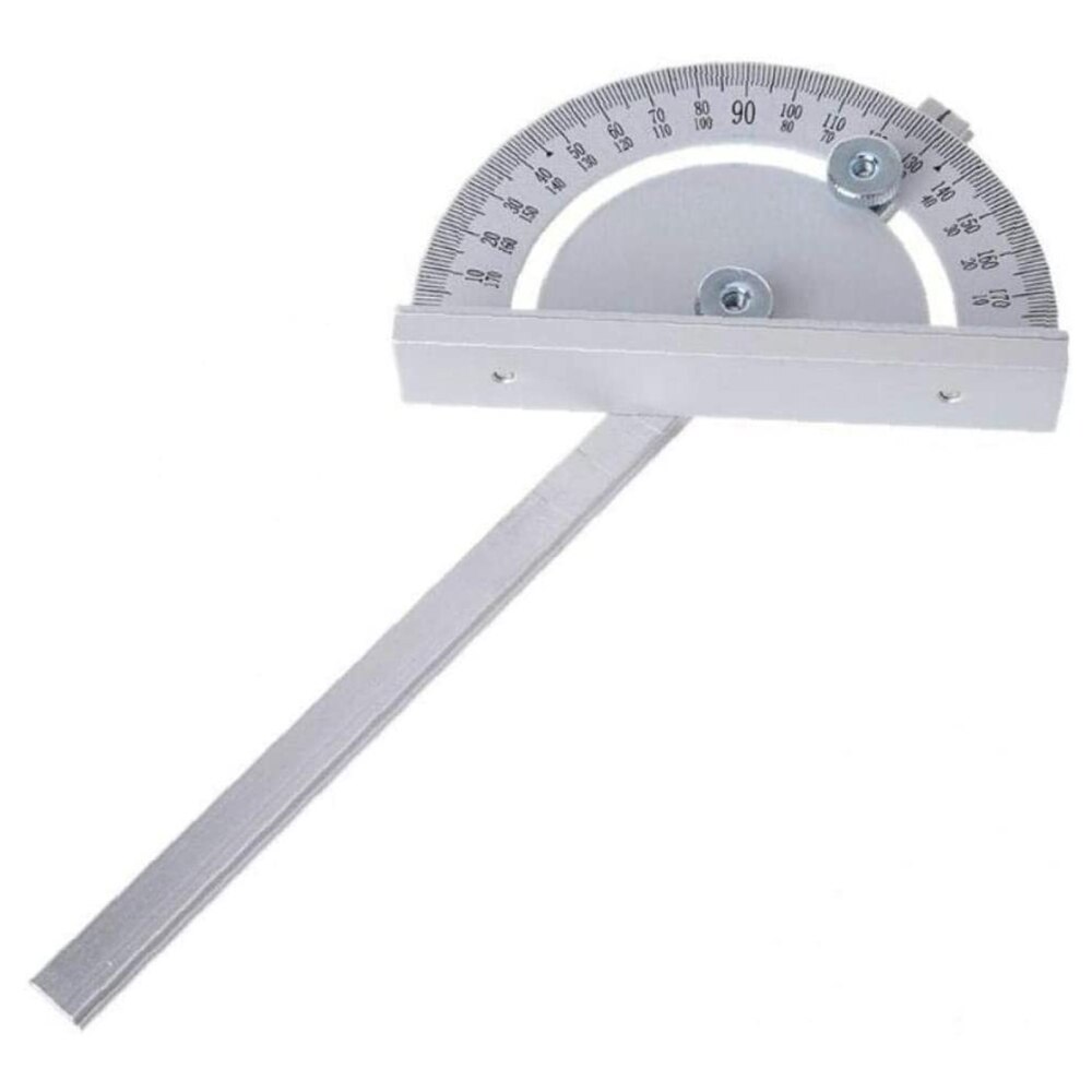Règle de poussée d'angle de scie de Table, Mini outil de mesure, outils de travail du bois de style T, rapporteur Compact argenté de haute précision