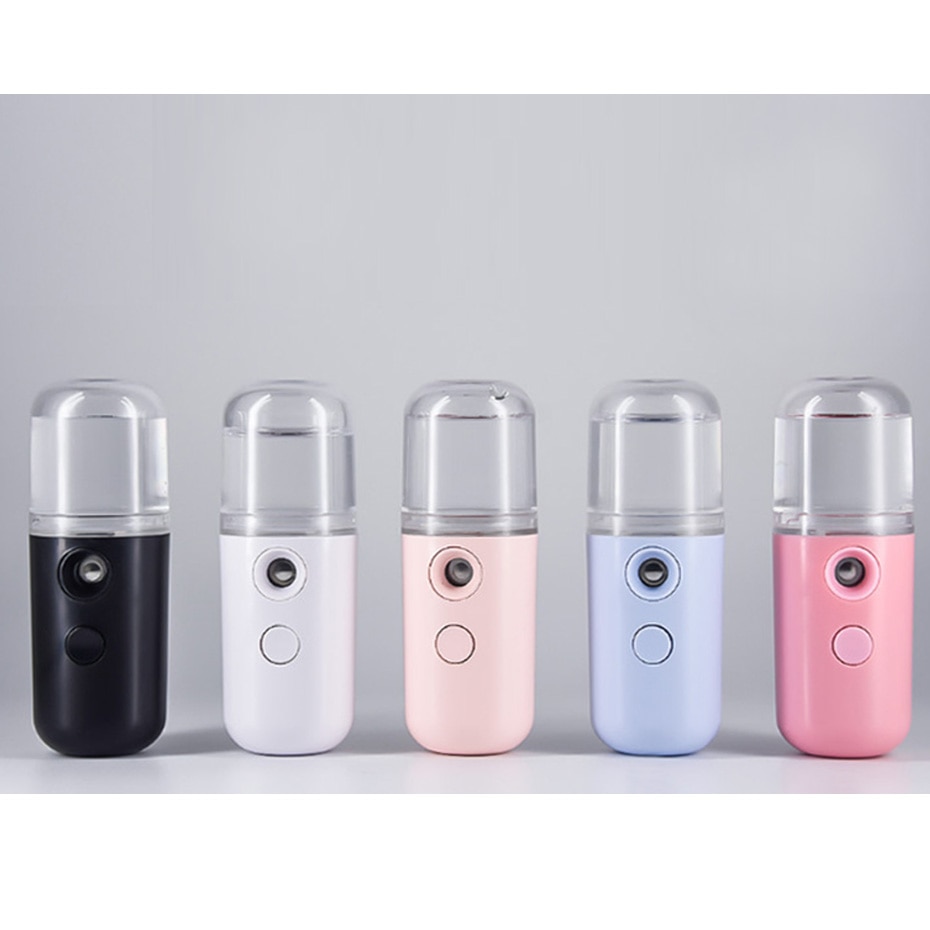 Nano Facial Mister Handy Mist Sprayer for Face Moisturizing Hydrating Mini USB Rechargeable Travel Face Humidifier Atomizer