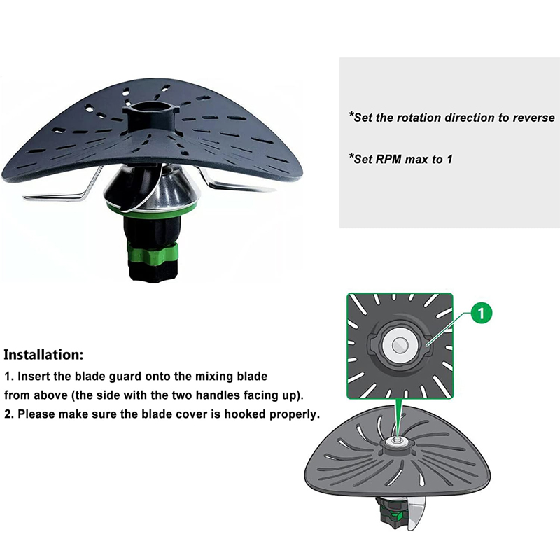 Couvercle de Couteau Innovant en Nylon, Protecteur de Lame, Compatible avec Vorwerk Thermomix BIMBY TM5 TM6 TM31, Cuisson F2