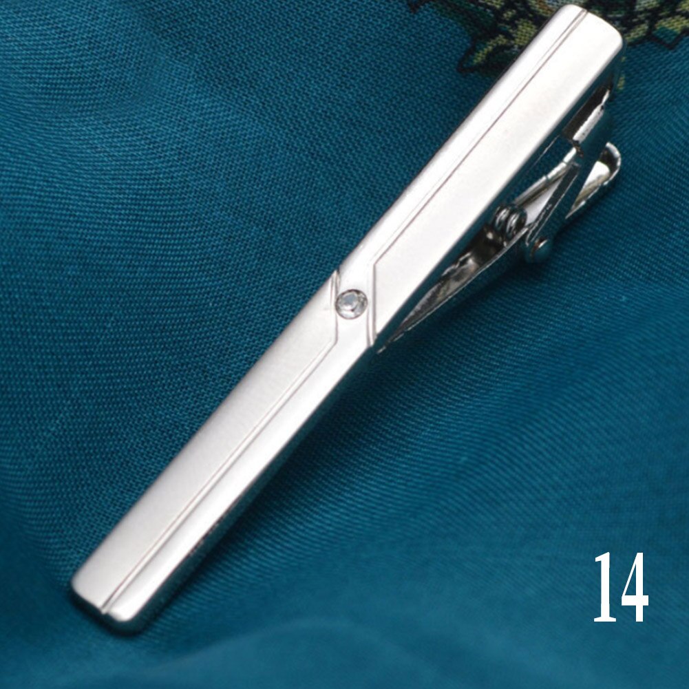 Tie Clips Mannen Metalen Stropdas Bar Jurk Shirts Tie Pin Huwelijksceremonie Metalen Gouden Stropdas Clip Man Business tie Pin Accessoires: B14