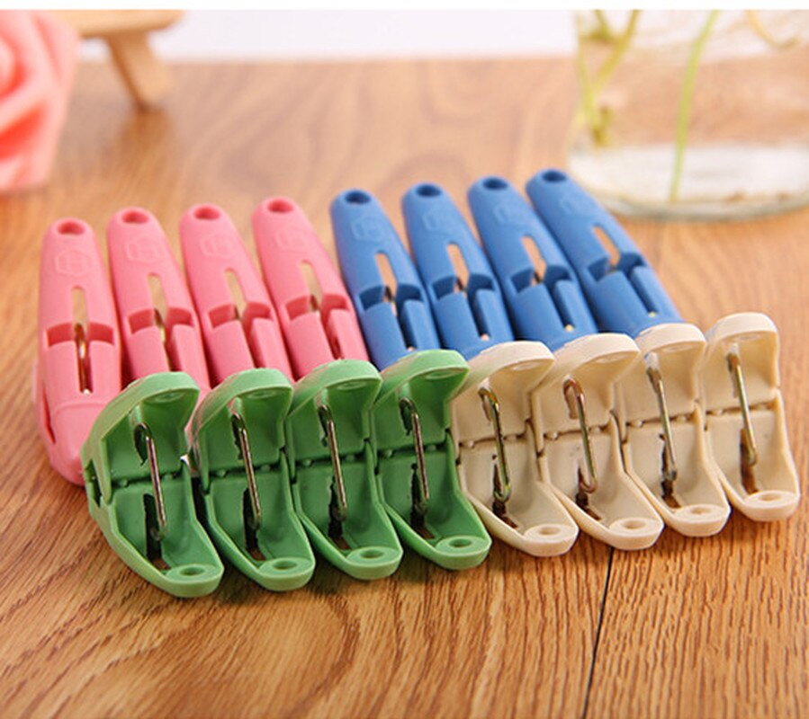 Tøjklemmer 16 stk stærke vindtætte tøjklemmer plast tøjklemme undertøjsstrømper tørreklemme tøjklemmer