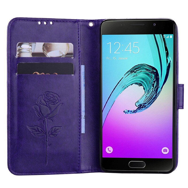 Portafoglio in pelle di Caso di Vibrazione Per Samsung Galaxy A5 2016 A510 Cassa di Libro Del Basamento Della Cassa Del Raccoglitore Per Coque Samsung Galaxy A5 2017 A520 Copertura