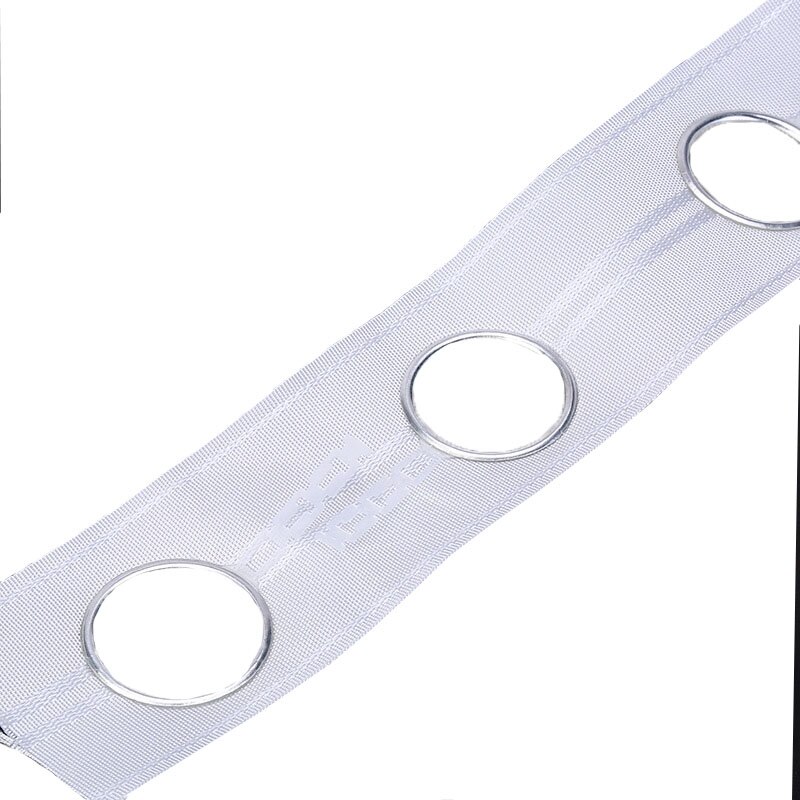Cinta de perforación de ojal de 38 metros, cinta de nailon blanco para coser con ojal, método de procesamiento de anillo superior, accesorios de cortina CP101F,