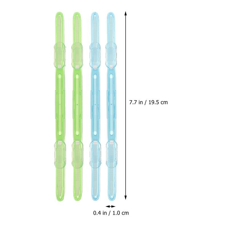 20PCS Multi-functional Binder Clip Plastic Paper Fasten Bookbinding Clips