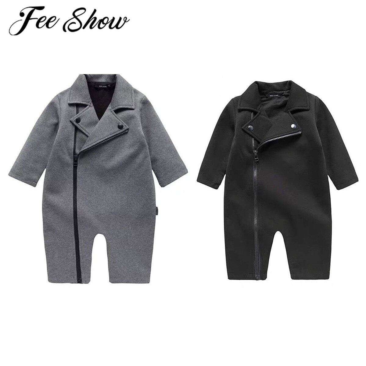 Herfst Gentleman Baby Baby Jongens Kleding Katoen Lange Mouwen Homewear Baby Jumpsuit Rits Sluiting Pasgeboren Baby Romper