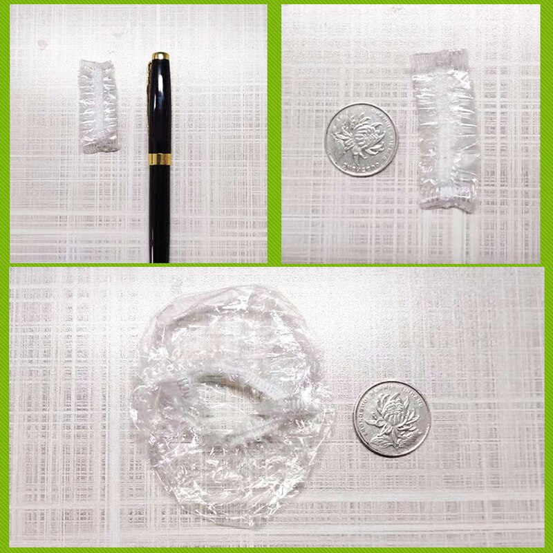 50/100Pcs Wegwerp Oorbeschermers Transparante Plastic Waterdichte Oor Cover Voor Salon Verven Haar Bad Douche Oor Protector Cover cap