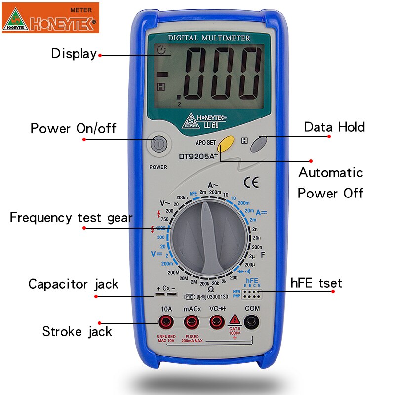 DT890B DT9205A Mini Capacitance Meter Digital Mult... – Grandado
