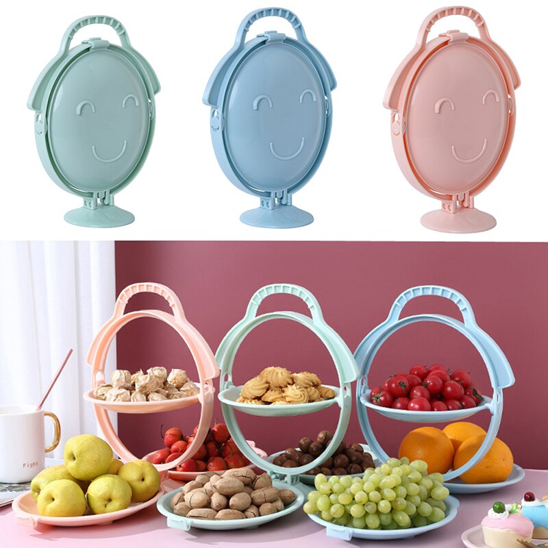 Platos de plástico plegables para salida de pícnic, platos portátiles para aperitivos, cuenco, bandeja, suministros para en casa