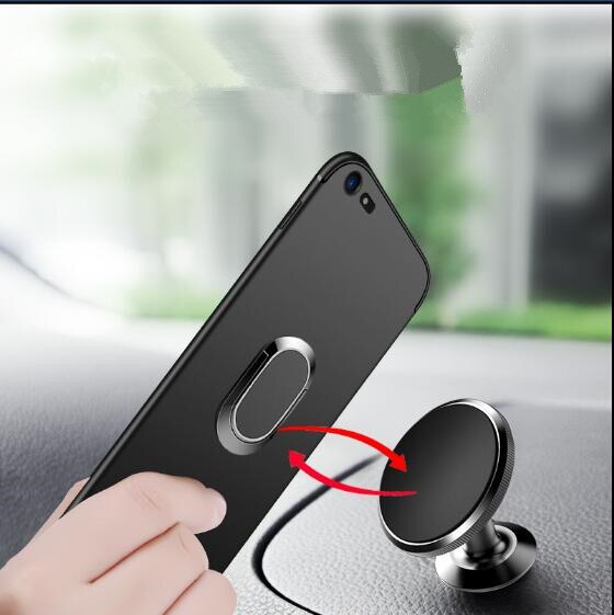 Voor meizu  m5s m5 siliconen hoesje magnetische magneet auto vinger ring hoesje voor meizu  m5s m612h telefoonhoesjes fundas coque