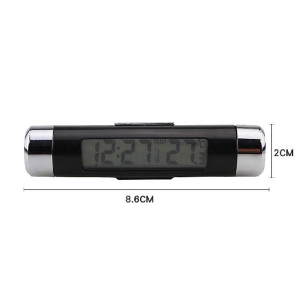 Automotive Auto Klok Thermometer Backlight Kalender Mini Outlet Digitale