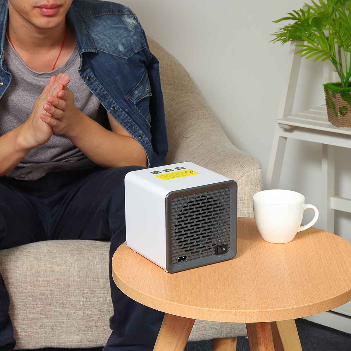 Fan Heater for Home 800W Mini Electric Heater Home Heating Electric Warm Air Fan Office Room Heaters Handy Air Fan Heater