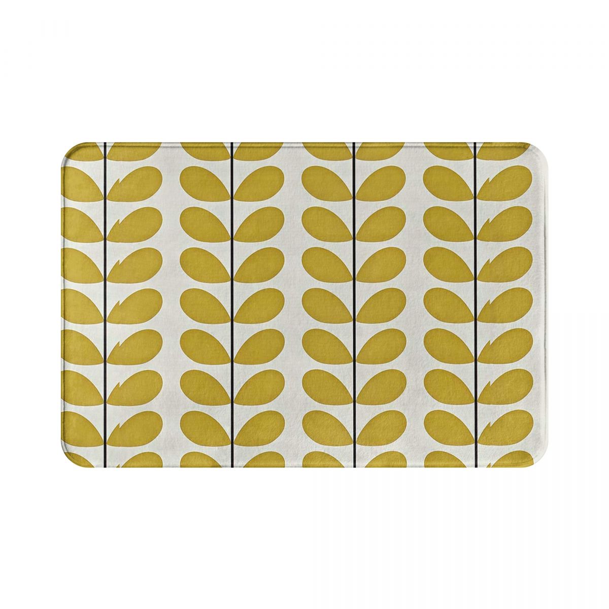 Orla Kiely Doormat Bathroom Welcome Polyeste Mat Kitchen Home Living Room Leaf Decor Floor Rug Door Mat Bath Mat: Default Title