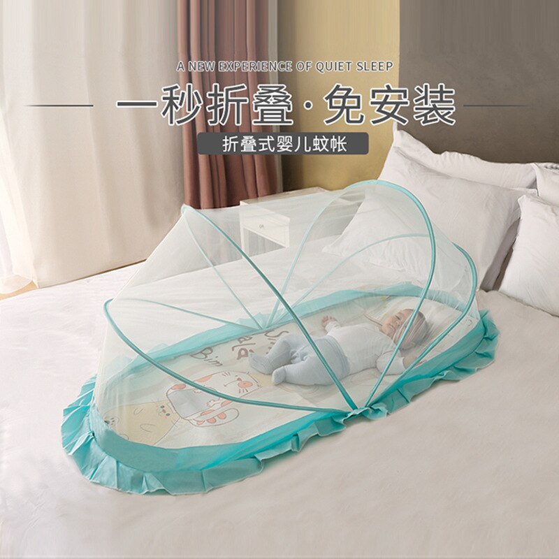 Baby crib mosquito net children's baby foldable mosquito net newborn bb mosquito cover children's yurt bottomless universal