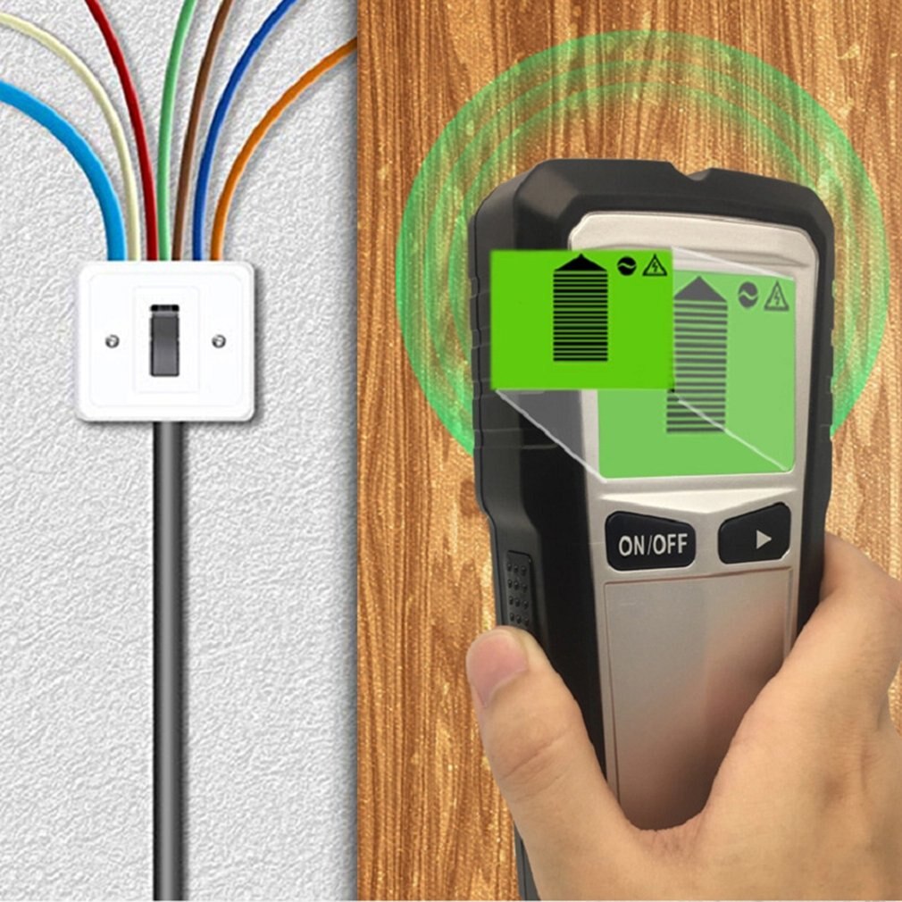 TH430 Muur Detector Digitale Metaaldetector Hout Finder Kabel Draden Diepte Tracker Undeground Studs Muur Scanner