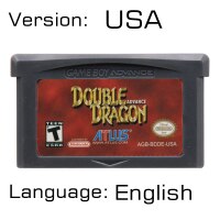 ビデオゲームカートリッジコンソールカード 32 ビット撮影ゲームシリーズ任天堂 gba: Double Dragon USA