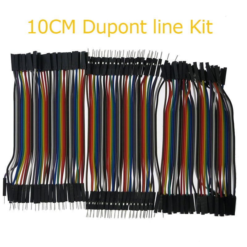 40- pins dupont-lijn 1p-1p 10cm/20cm/30cm mannelijke naar mannelijke jumperdraad vrouwelijk naar vrouwelijk dupont-kabel voor arduino-breadboard-doe-het-zelfkit: 10cm ff mf mm kit