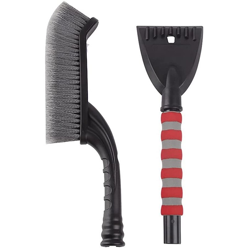 Sneeuw Borstel Met Afneembare Ijskrabber, Sneeuw Removal Tool Wasstraat Borstel Voor Auto 'S, Vrachtwagens, Suv 'S, voorruit