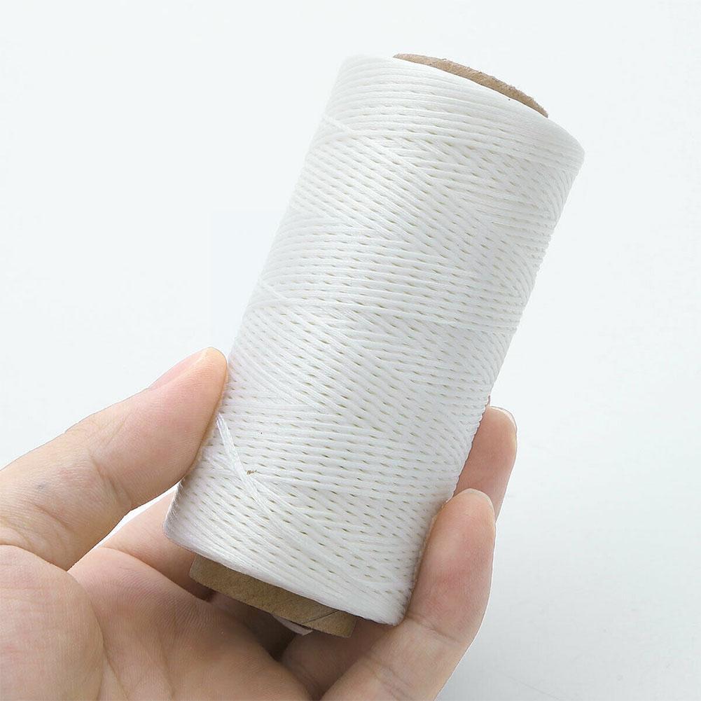 260M Multi Farbe Wachs Faden Single Filament Polyester Hand Stricken Schnur Gurt Kette Seil Korn Nähen Handwerk Pro Leder C J1E5