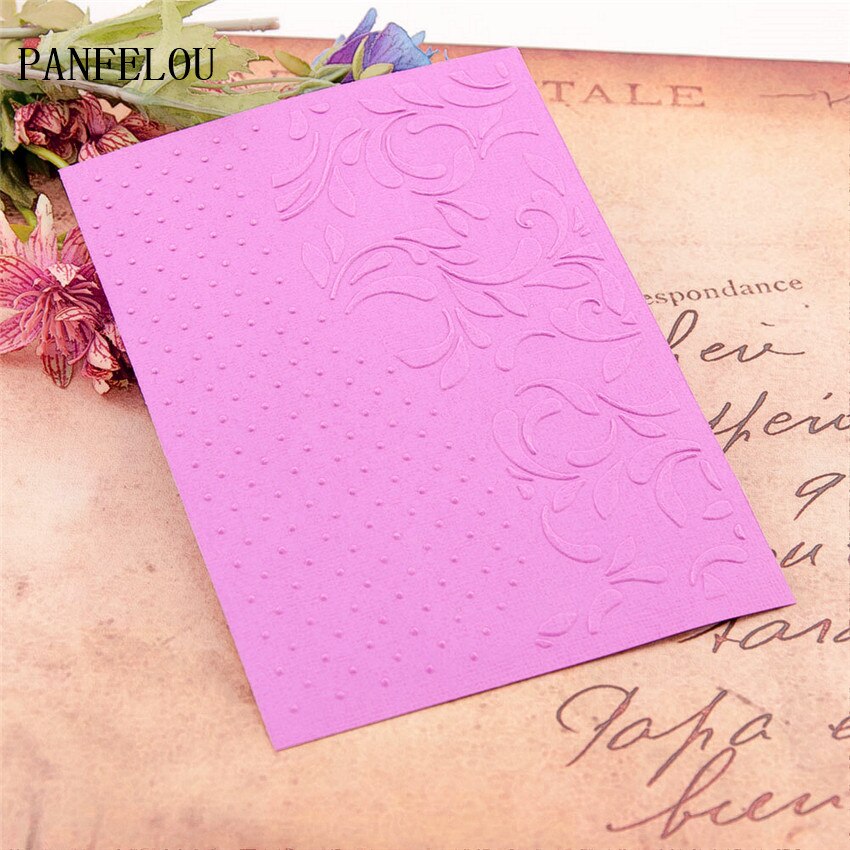 12.7X17.8 Cm Bladeren Dot Embossing Mappen Plastic Voor Scrapbooking Diy Template Fondant Cake Fotoalbum Kaart Maken