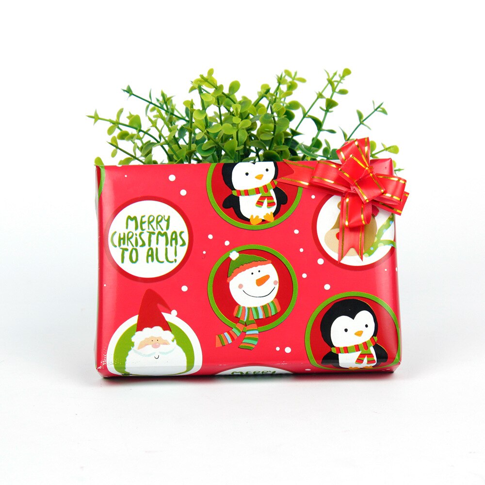 5pcs Waterproof Christmas Wrapping Papers Snow Snowman Aluminum foil Print Craft Papers christmas decorations for home