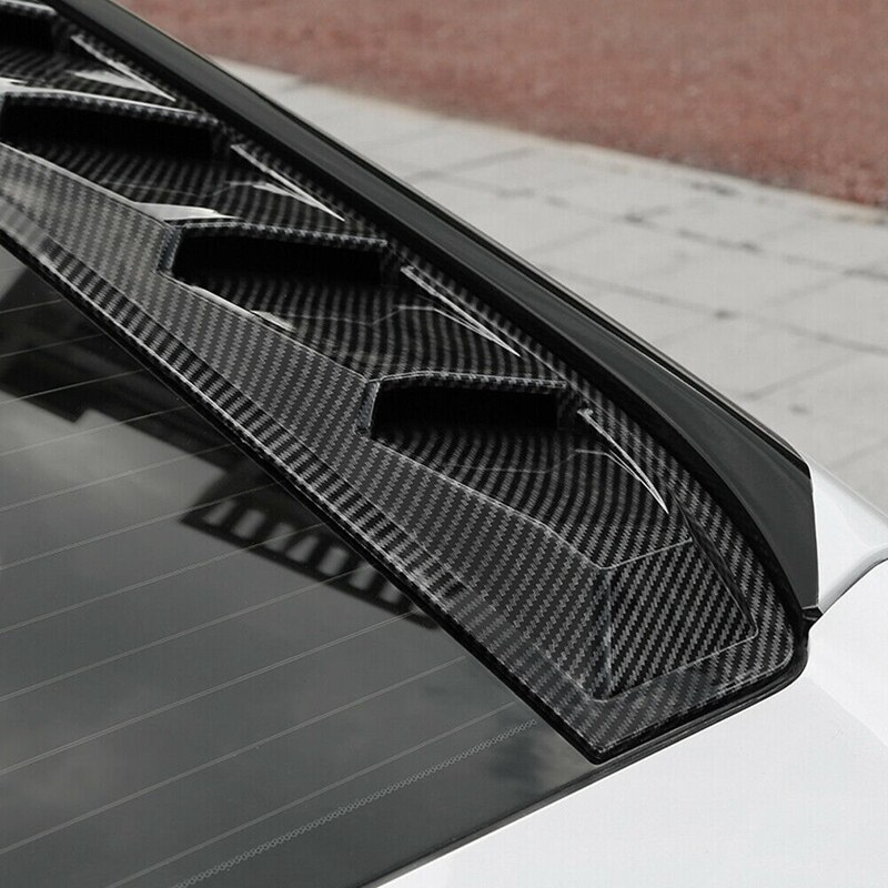 Car Carbon Fiber ABS Window Louvers Shutters Cover... – Grandado