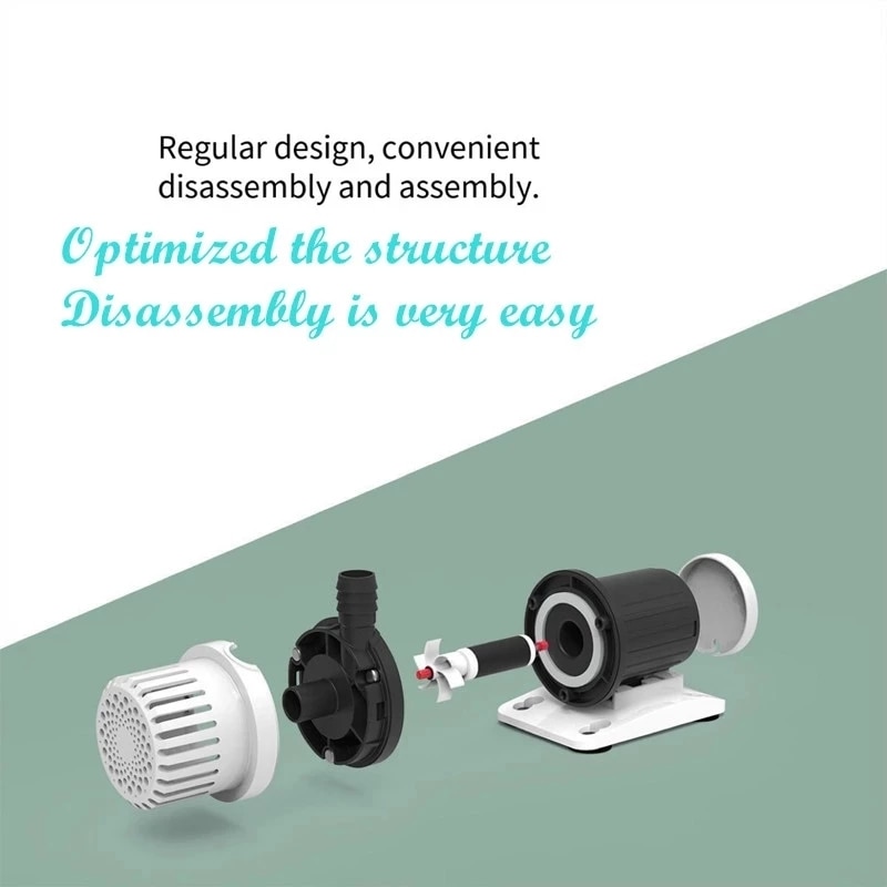 Weiting Aquarium Solar Water Pump USB Fish Tank Ultra Quiet Mini Small Micro Filter Circulating Fish Pond Submersible Pump 8W