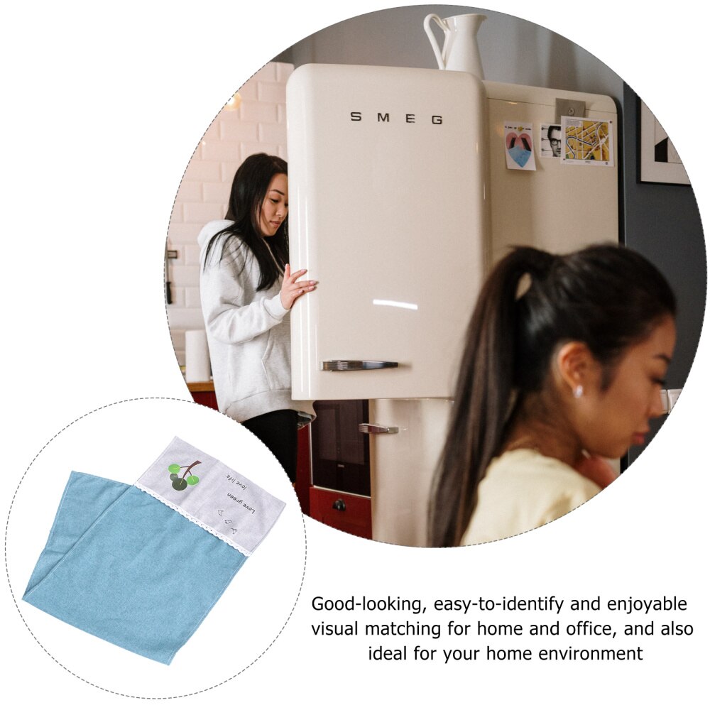 1PC Microwave Refrigerator Covering Towel Fridge Washing Machine Cover(Sky-blue)